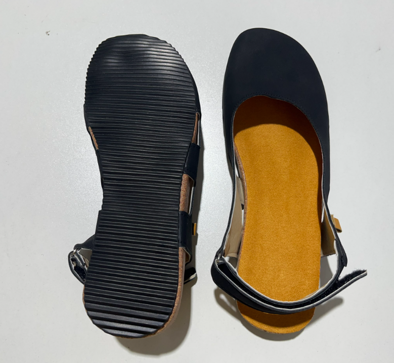 Avarca | Leather Slingback Menorcan Orthopedic Flats with Suede Footbed