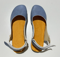 Avarca | Leather Slingback Menorcan Orthopedic Flats with Suede Footbed