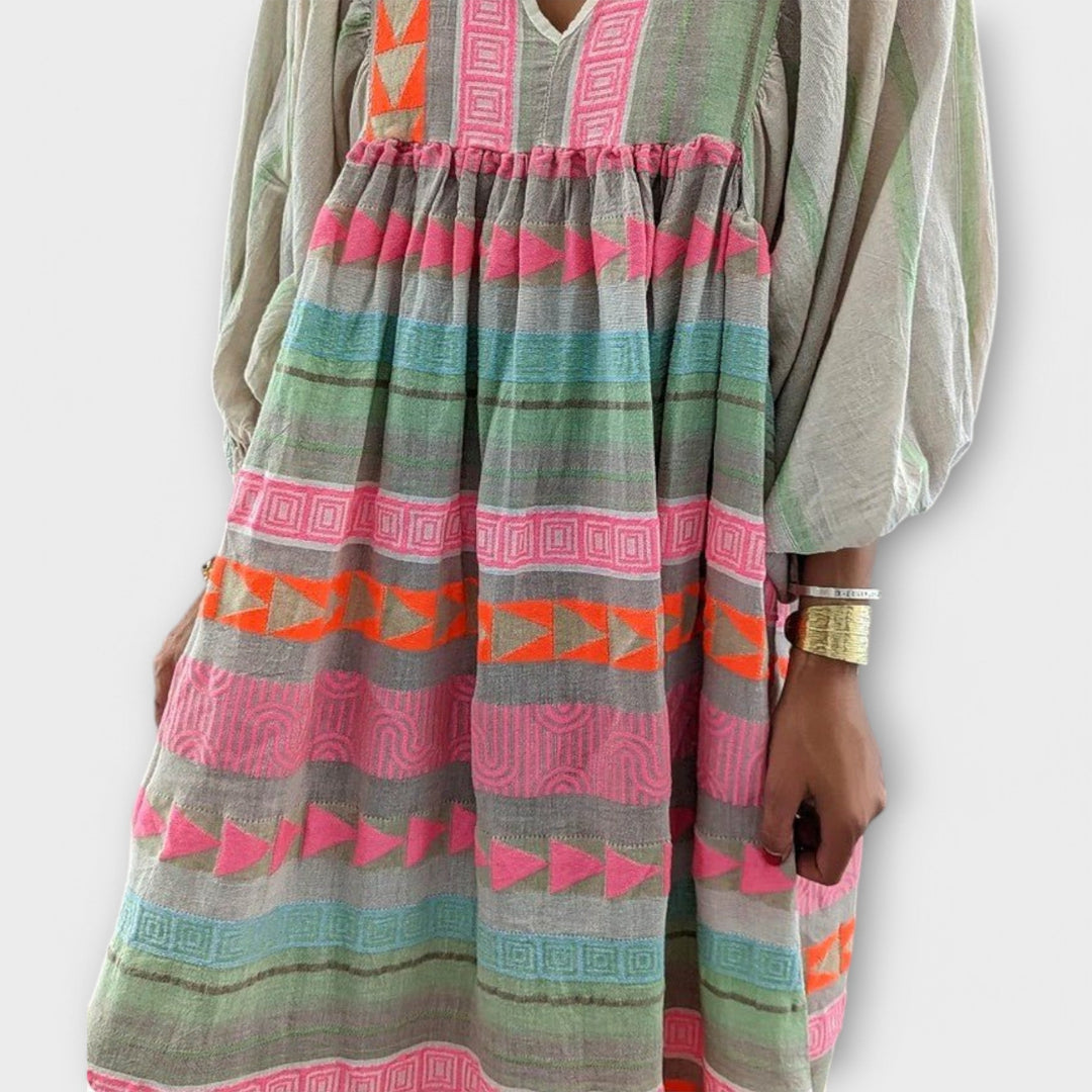 Zara | Tribal Print Smock Summer Dress