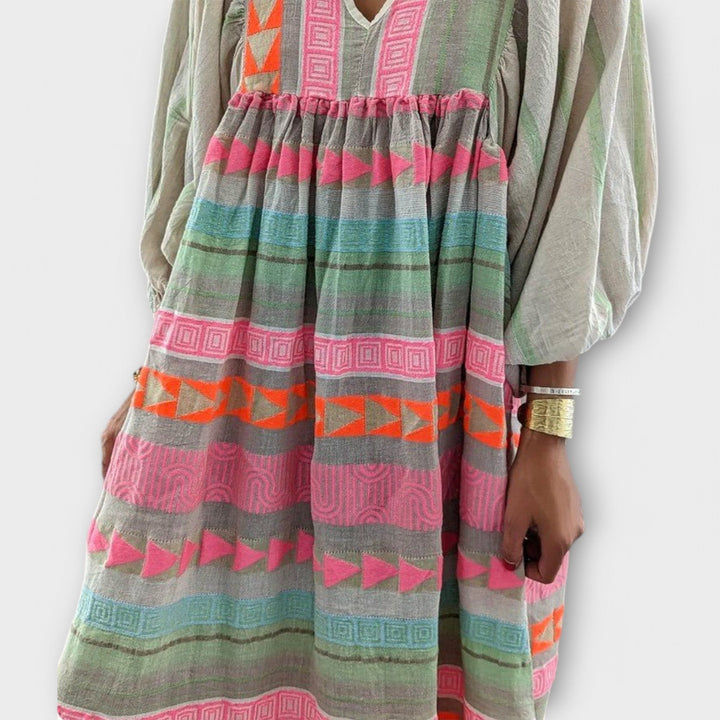 Zara | Tribal Print Smock Summer Dress