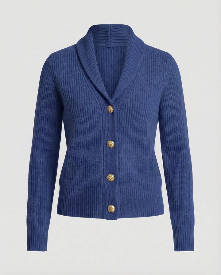Beatrix | Women's Knit Cardigan – Lapel Collar Button Front Design