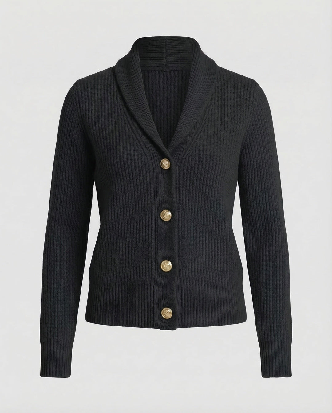 Beatrix | Women's Knit Cardigan – Lapel Collar Button Front Design