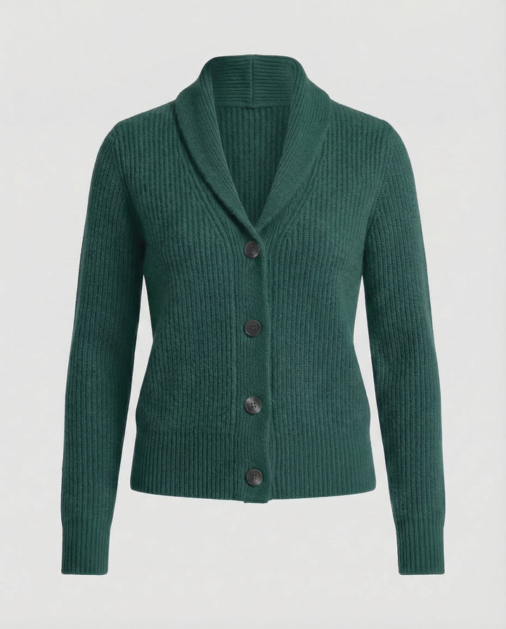 Beatrix | Women's Knit Cardigan – Lapel Collar Button Front Design