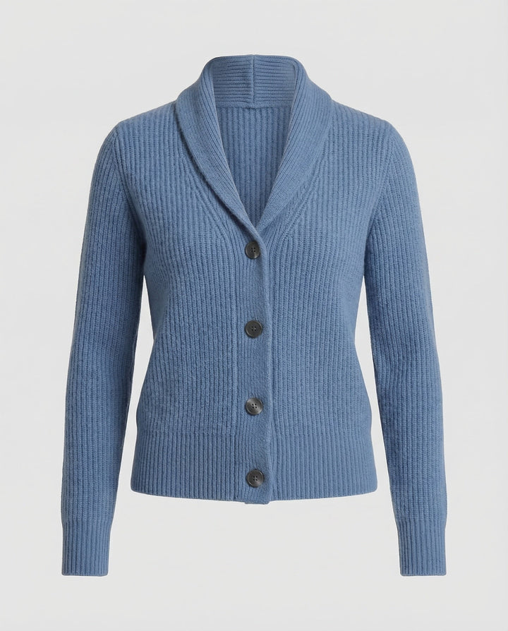 Beatrix | Women's Knit Cardigan – Lapel Collar Button Front Design