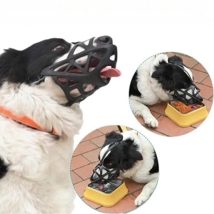 Soft Mesh Dog Muzzle – Breathable, Adjustable Muzzle to Prevent Biting and Chewing – for Walks, Training &amp; Vet Visits, S–XL