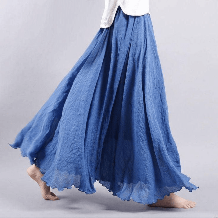 Rosalind | Women's Flowy Ruffle Hem Maxi Skirt