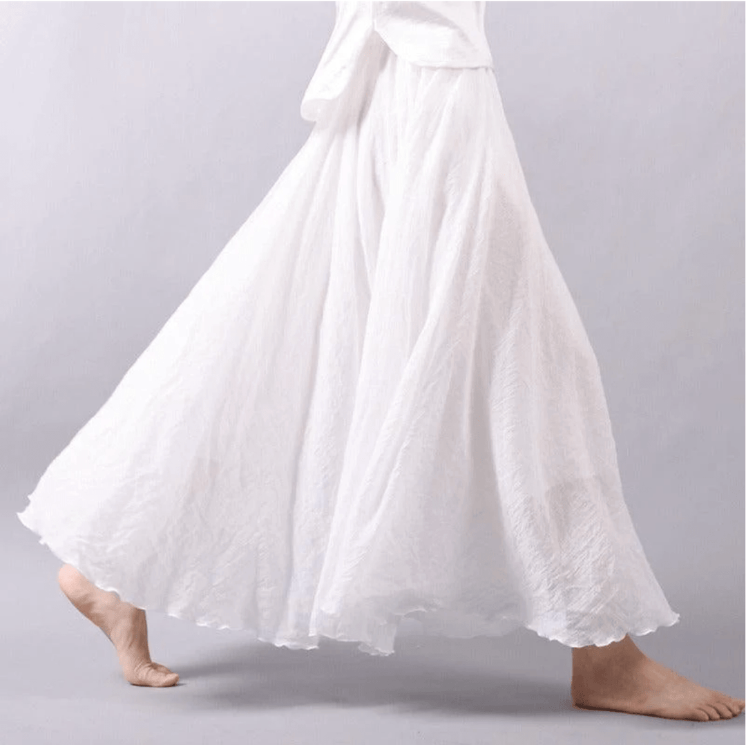 Rosalind | Women's Flowy Ruffle Hem Maxi Skirt