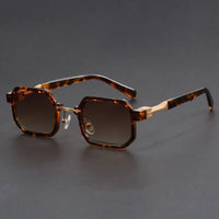 Beckett | Women's Geometric Sunglasses with Tortoiseshell Frame Detail