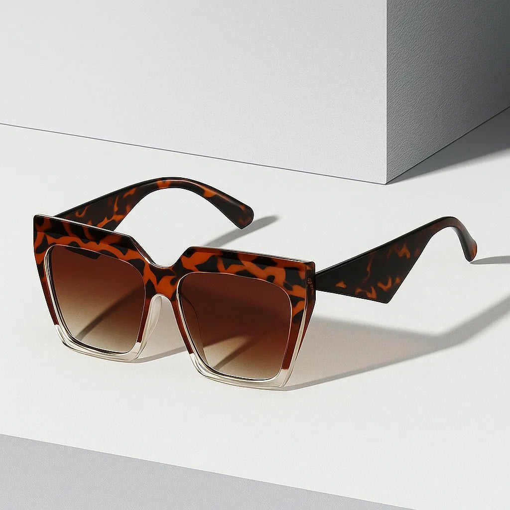 Marlowe | Women's Oversized Sunglasses with Cat Eye Frame Detail