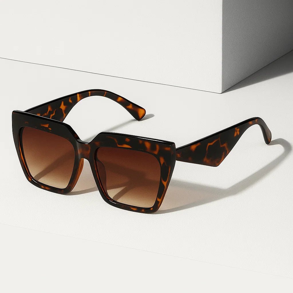 Marlowe | Women's Oversized Sunglasses with Cat Eye Frame Detail